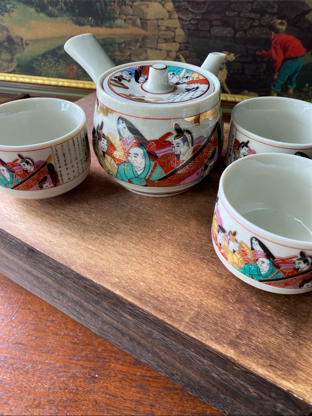 Vintage Japanese Yokode Kyūsu, Side Handle Tea Pot